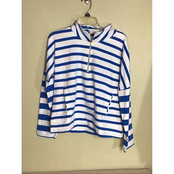 Addison Bay Women Nautical Striped Mock Neck Pullover Sz. XS NWT Beach … - Picture 3 of 12